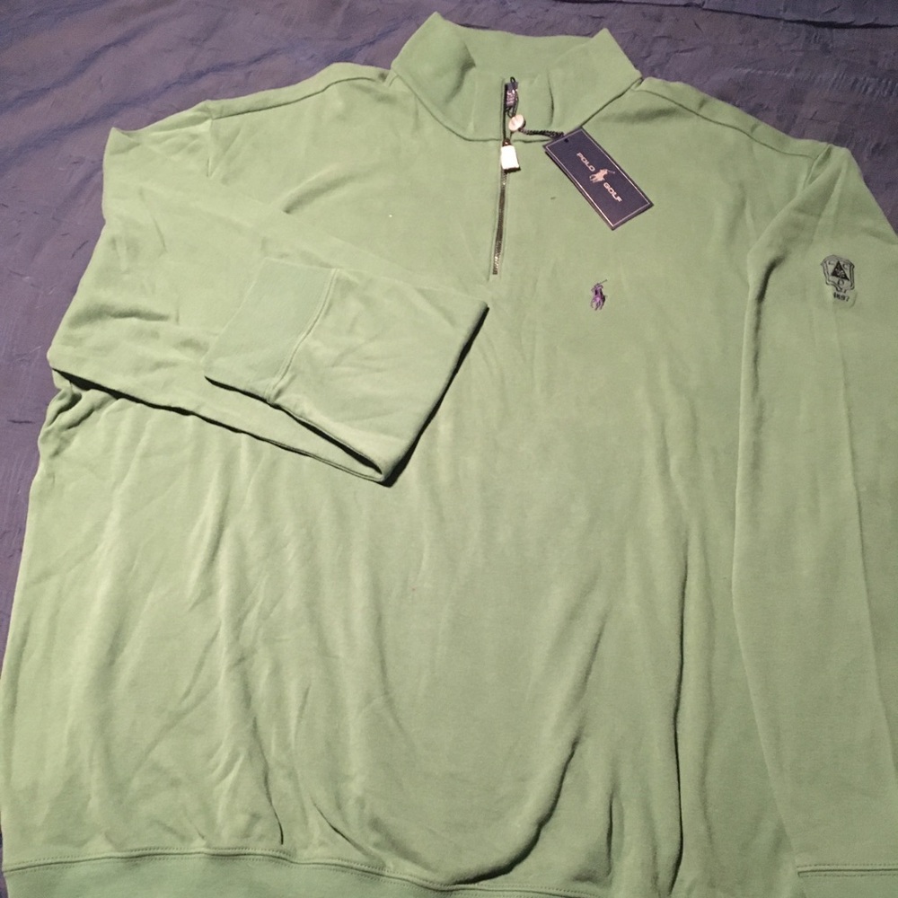 1/4 zip polo sweater